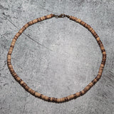 Wenge Wood Necklace For Men 4/6/8mm Beads Gift