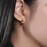 Vintage Party Jewelry Stainless Steel Hoop Earrings for Women