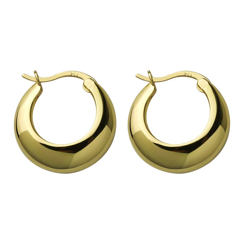 Vintage Party Jewelry Stainless Steel Hoop Earrings for Women