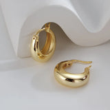 Vintage Party Jewelry Stainless Steel Hoop Earrings for Women