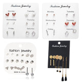 Minimalist Mixed Small Earrings Set Geometric Studs for Women Girls