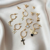 Minimalist Mixed Small Earrings Set Geometric Studs for Women Girls