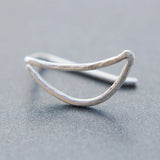 Moon Ear Climber Earrings 925 Silver Punk Oorbellen Piercing