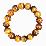 Natural Stone Beads Buddha Bracelet Brown Tiger Eyes Yoga Meditation