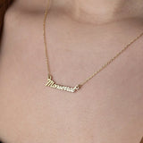 Dainty Name Necklace,Gold Custom Name Necklace,Personalized Bridesmaid Gift
