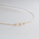 Minimalist Pearl Necklace Small Pearl Choker 925 Silver Pendants Boho Collier