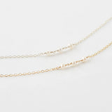 Minimalist Pearl Necklace Small Pearl Choker 925 Silver Pendants Boho Collier