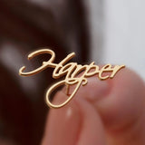 Personalized Cursive Name Earrings Stainless Steel Jewelry