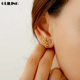 Personalized Cursive Name Earrings Stainless Steel Jewelry