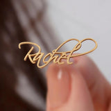 Personalized Cursive Name Earrings Stainless Steel Jewelry