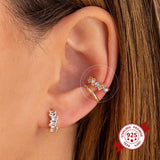 24K Gold/Silver Clip on Earrings for Women Ear Cuff Jewelry