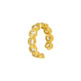 24K Gold/Silver Clip on Earrings for Women Ear Cuff Jewelry