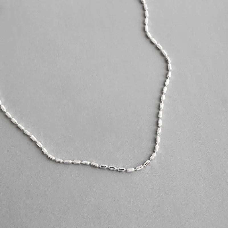 Minimalist 925 Sterling Silver Choker Necklace for Women