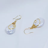 Retro Irregular Baroque Pearl Earrings for Women - Party Jewelry
