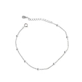 Minimalist Round Beads Anklet Chain Bracelet Leg Female Foot Jewelry