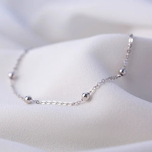 Minimalist Round Beads Anklet Chain Bracelet Leg Female Foot Jewelry