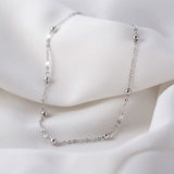 Minimalist Round Beads Anklet Chain Bracelet Leg Female Foot Jewelry