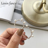 Minimalist Shell Pearl Twig Tree Branch Hoop Earrings Sterling Silver 925