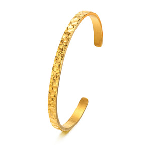 Minimalist Stackable Cuff Bangle Bracelet for Women