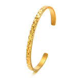 Minimalist Stackable Cuff Bangle Bracelet for Women