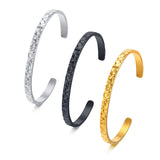 Minimalist Stackable Cuff Bangle Bracelet for Women