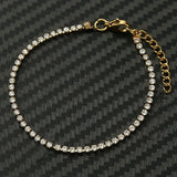 Minimalist Crystal Tennis Bracelet Stainless Steel