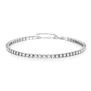 Minimalist Crystal Tennis Bracelet Stainless Steel
