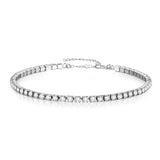 Minimalist Crystal Tennis Bracelet Stainless Steel