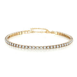 Minimalist Crystal Tennis Bracelet Stainless Steel