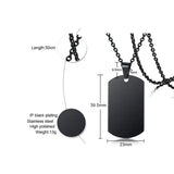 Customized Stainless Steel Dog Tag Pendant Necklace for Son