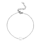 Minimalist Pearl Chain Bracelet Waterproof Golden Gift