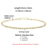 Minimalist Crystal Choker Shining Necklace