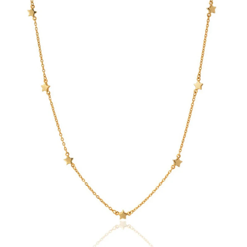 Minimalist Star Necklace 925 Silver Jewelry for Women