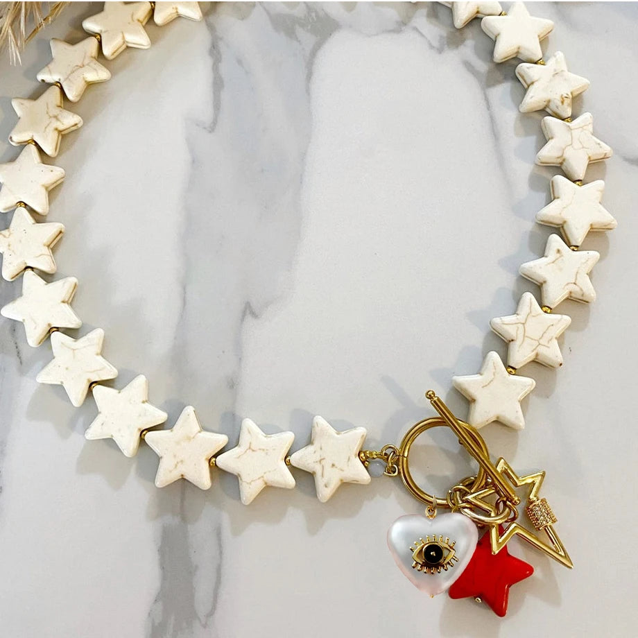 Minimalist Star Pendant Charm Women's Necklace Jewelry
