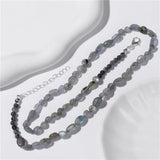 Stylish Crystal Stone Pendant Bead Necklace Delicate Charm Choker Ins Jewelry