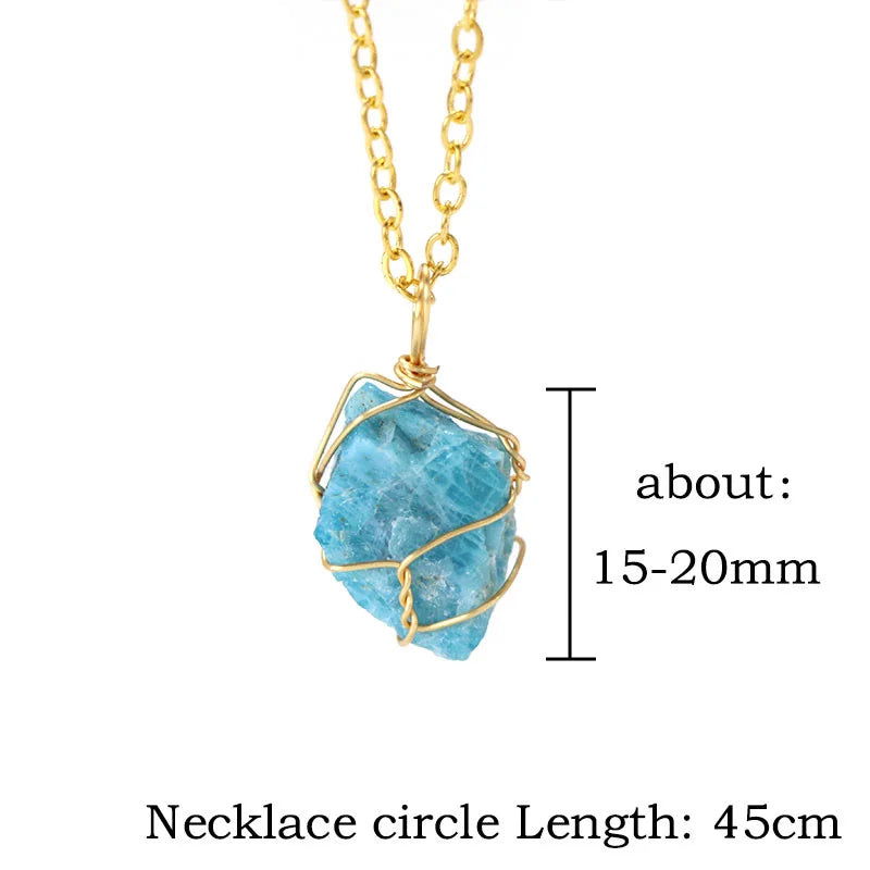 Stylish Crystal Stone Pendant Bead Necklace Oval Charm Choker Ins Jewelry