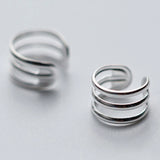 Minimalist 925 Sterling Silver Ear Cuff Cartilage Clip Earrings