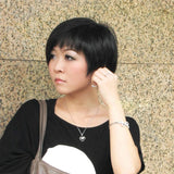 Minimalist 925 Silver Cloudy Zirconia Pendant Necklace