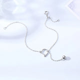 925 Silver Anklet Cat Bell Pendant Ankle Chain Charm Jewelry