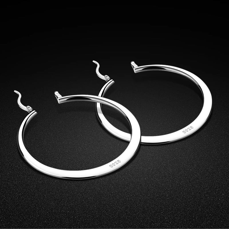 925 Silver 54MM Round Pendant Earrings Bohemian Charm Jewelry Gift