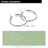 925 Silver 54MM Round Pendant Earrings Bohemian Charm Jewelry Gift