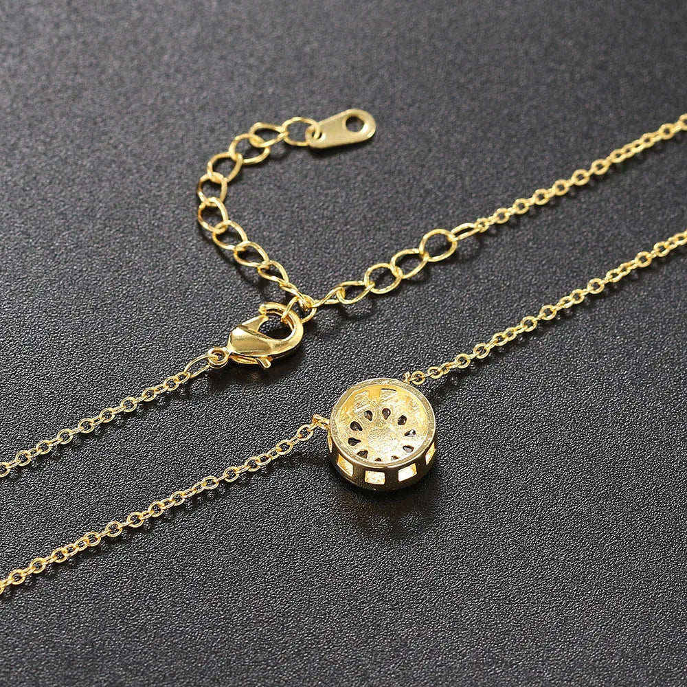 Minimalist Zirconia Pendant Choker Necklace for Women