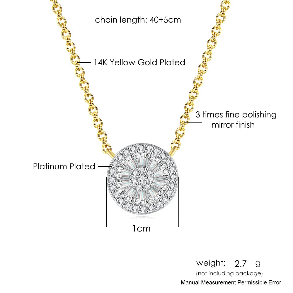 Minimalist Zirconia Pendant Choker Necklace for Women