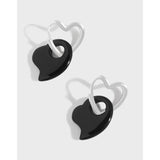 Geometric Agate Heart Earrings 925 Sterling Silver Female Earrings