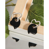 Geometric Agate Heart Earrings 925 Sterling Silver Female Earrings