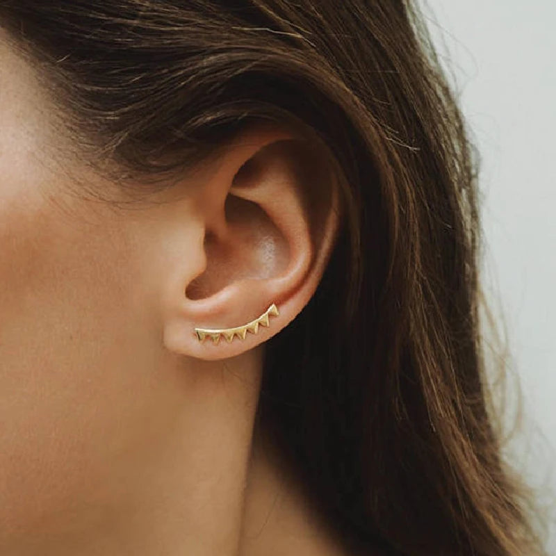 925 Sterling Silver Minimalist Earrings For Women Men