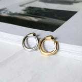 Minimalist Golden Cartilage Clip Earrings for Women