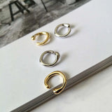 Minimalist Golden Cartilage Clip Earrings for Women