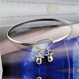 925 Silver Bracelet Bangle Pendant Birthday Party Jewelry