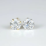 925 Silver CZ Stud Earrings Set, Small Dainty 3-7mm Earings